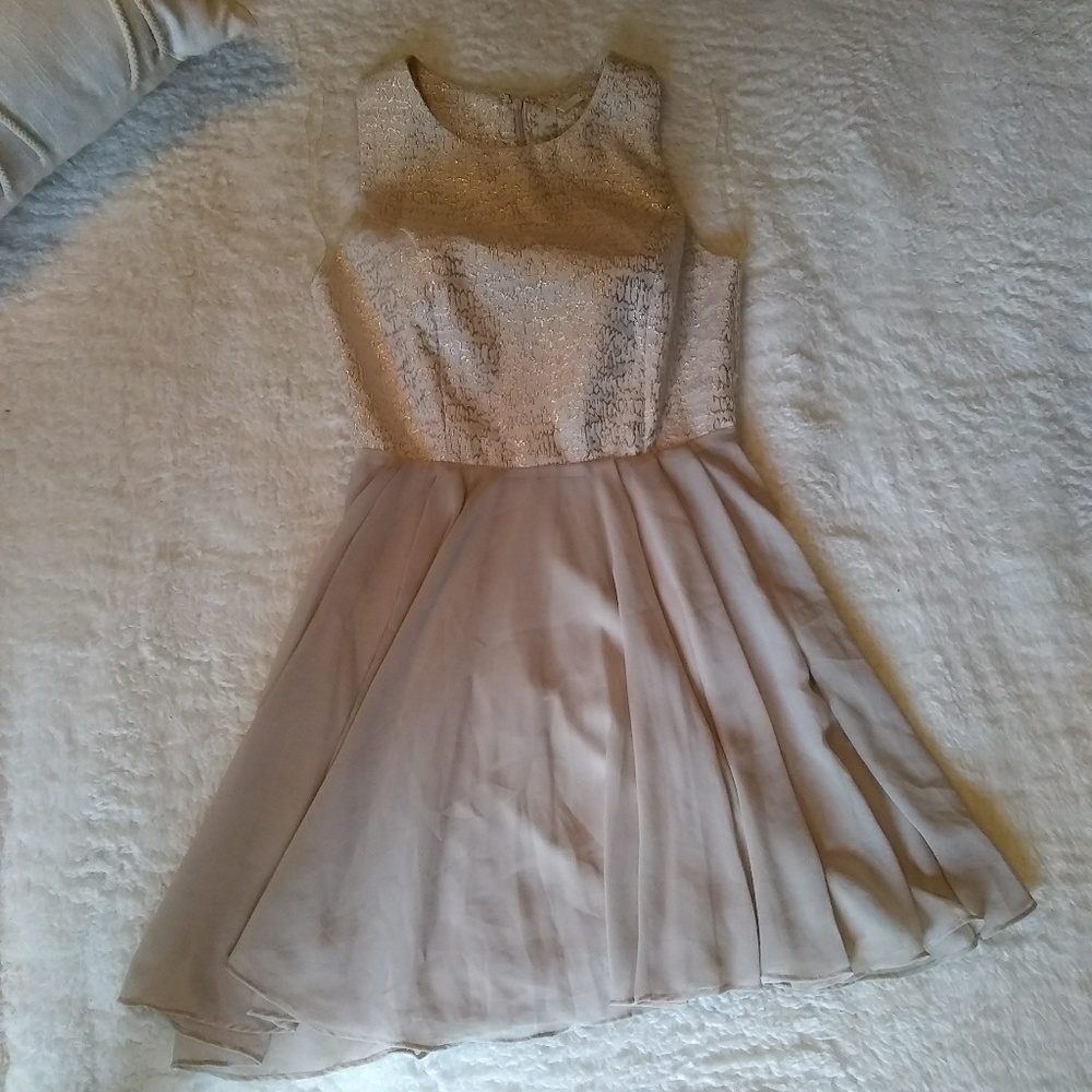 Neutral colored Party Dress (Small)